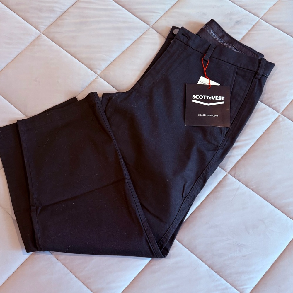 SCOTTeVEST Men's Black Pants NWT